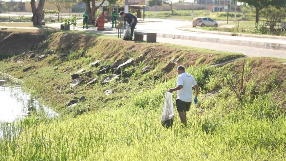 Defesa Civil promove grande mutirão de limpeza no Lago Nova Carajás