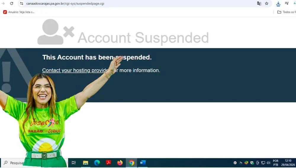 Site da prefeitura de Canaã fora do ar 