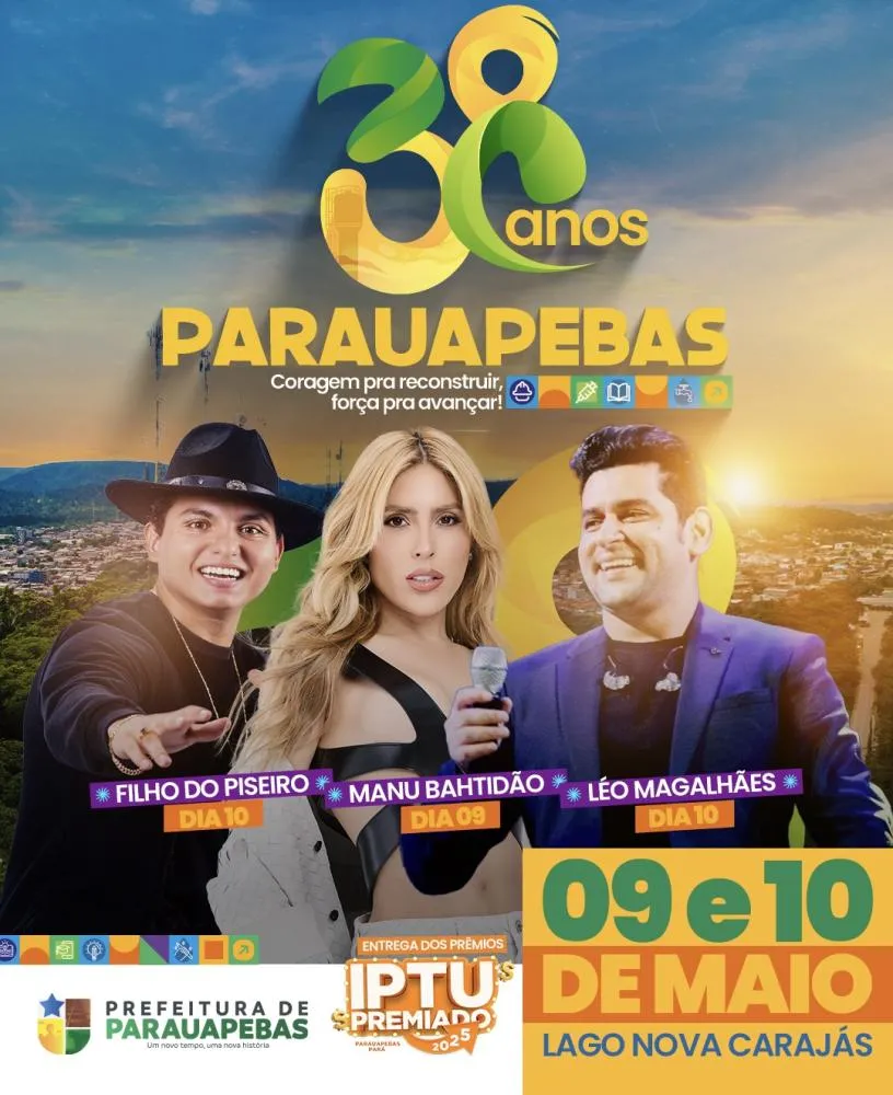 Parauapebas comemora 38 anos 